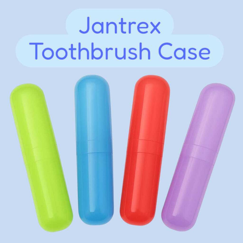 Jantrex Protective Toothbrush Case for Home Bathroom & Travel | Pack of 4 Containers Toothbrush Case(Pack of 4)
