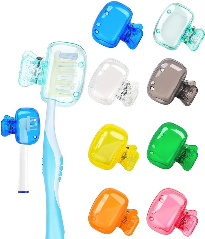 ShopDock Travel Toothbrush Head Covers Toothbrush Protector Cap Brush Plastic Toothbrush Holder(Multicolor)