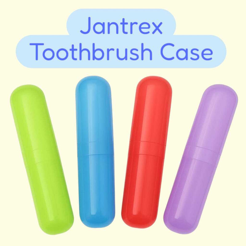 Jantrex Multi-Color Plastic Toothbrush Holder for Bathroom | Pack of 4 Cases Toothbrush Case(Pack of 4)