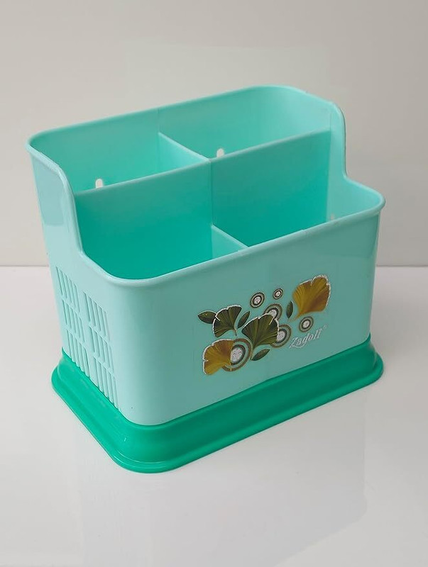 SARTHU Storage Holder Stand for Bathroom Toothbrush And Cosmetics Organizer -Multicolor Plastic Toothbrush Holder(Multicolor, Wall Mount)