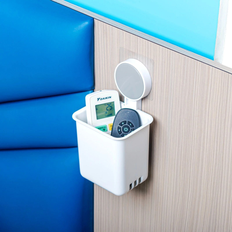 M Y Household Item Bathroom Wall Mount Bathroom Toothpaste Brush Holder Plastic Toothbrush Holder(White, Wall Mount)