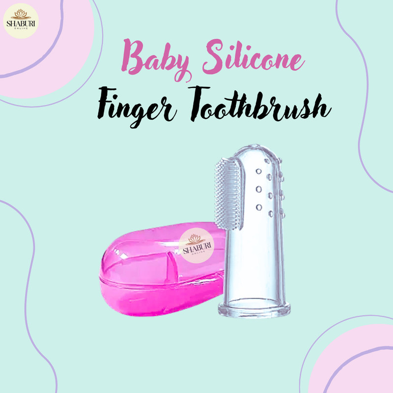 SHABURI ONLINE KIDS AND BABY SAFE AND NON TOXIC SILICONE FINGERBRUSH Extra Soft Toothbrush
