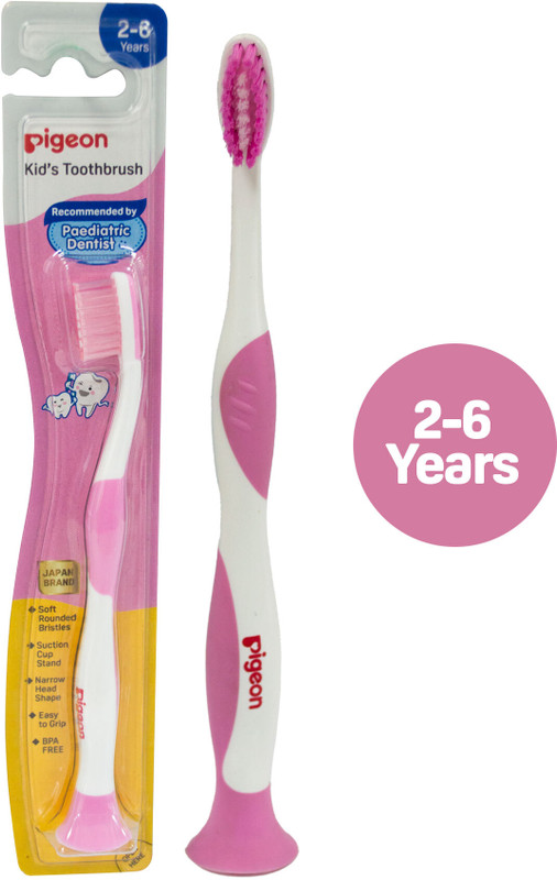 Pigeon Kids Toothbrush pink Medium Toothbrush