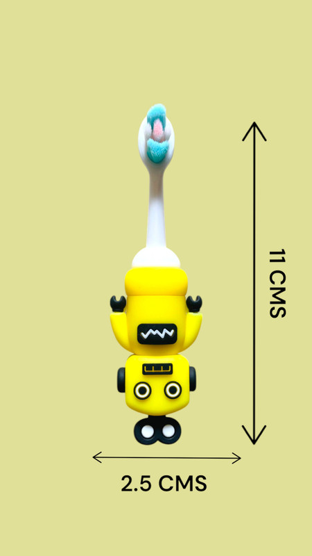TBTEcommerce Toothbrush Yellow Astro Soft Toothbrush