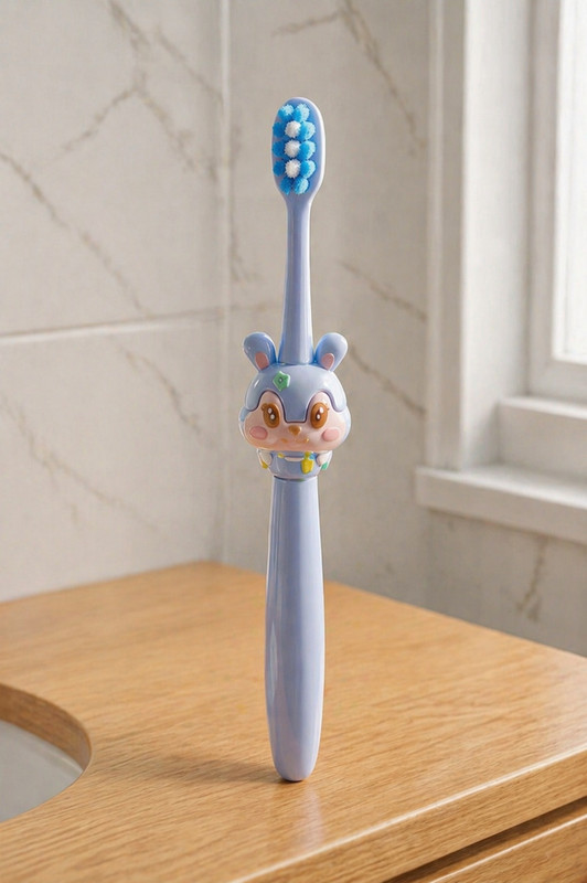 Magic Pebbles Cute Cartoon Bunny Kids Toothbrush|Soft Bristles for Kids Teeth & Gum 3Y+ Extra Soft Toothbrush