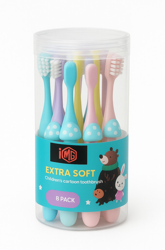 img Kids Cartoon Extra Soft Toothbrush Extra Soft Toothbrush(Pack of 8)