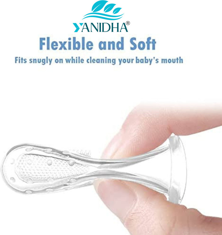 YANIDHA Baby Finger Toothbrush in 3pcs. Soft Toothbrush(Pack of 3)