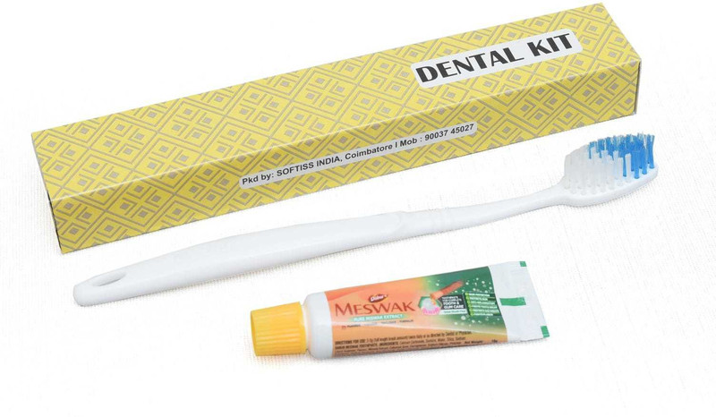 softiss Hotel Dental Kit 100 Set Ultra Soft Toothbrush
