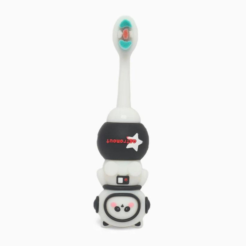 Smilebaby 3D Cartoon Handle Soft Bristles Toothbrush Black Ultra Soft Toothbrush