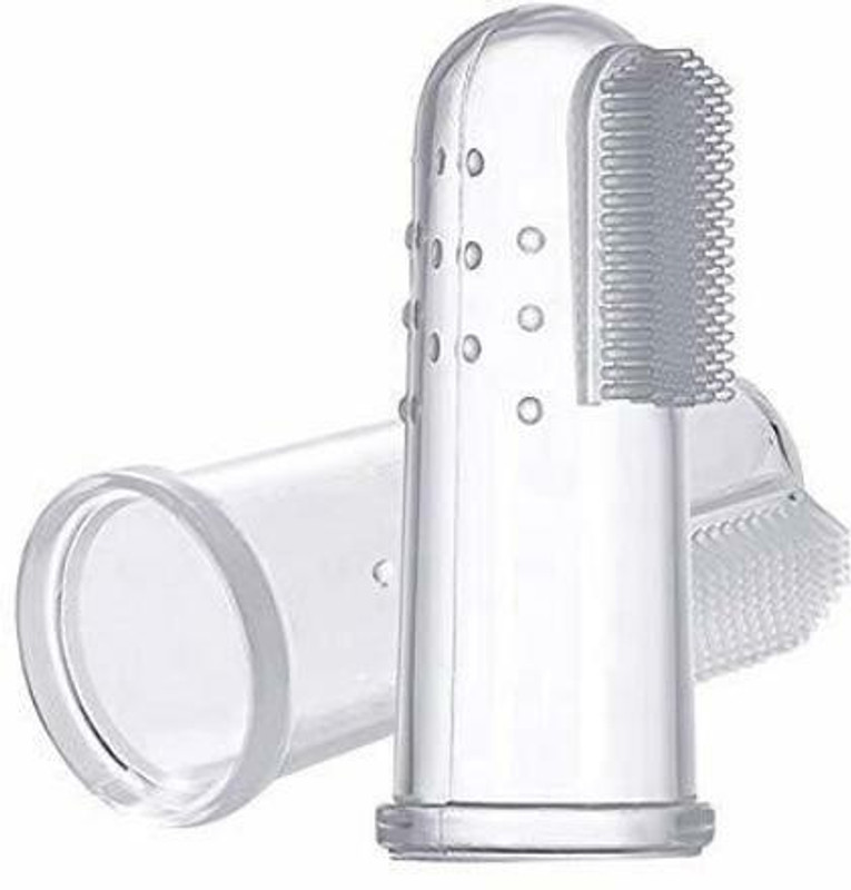 deadly Baby Silicon Finger (Transparent, 3 Month to 3 Year) Ultra Soft Toothbrush