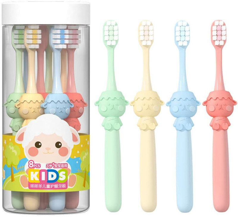 maycreate 8pcs Kids Toothbrush Soft Bristles Toothbrush Cute Cartoon Toothbrush for Kids Ultra Soft Toothbrush(Pack of 8)