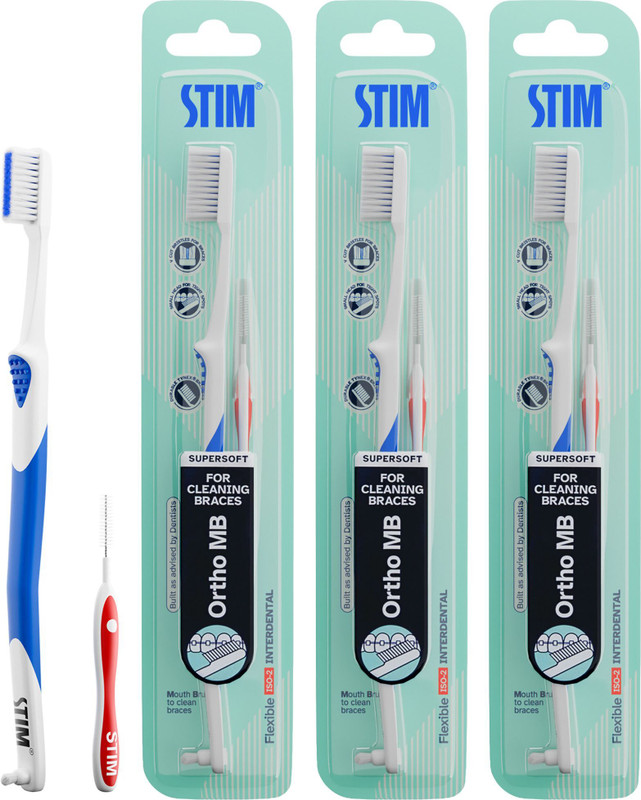 STIM Ortho MB Soft Toothbrush(Pack of 3)