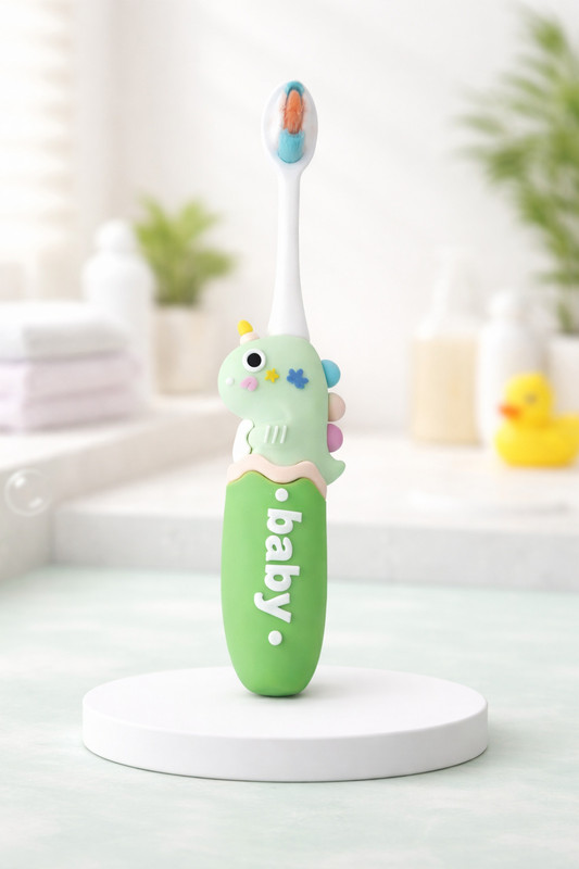Magic Pebbles Baby Soft Silicone Toothbrush with Cute Unicorn Design for Baby Teeth & Gums Extra Soft Toothbrush