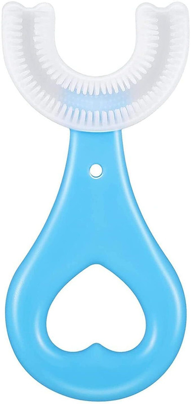 JJDENTERPRISE U Shaped Toothbrush For Kids Baby Food Grade Soft Silicone Brush Soft Toothbrush