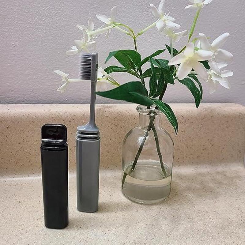 WAKTORO Travel Folding Toothbrush| Compact Portable Toothbrush Soft Toothbrush