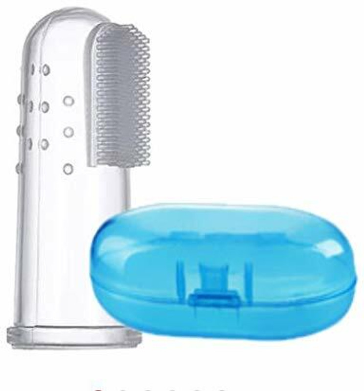 GYMSY Baby Finger Tooth Brush with Case(Kids Toothbrush, Non-Toxic odorless. Ultra Soft Toothbrush