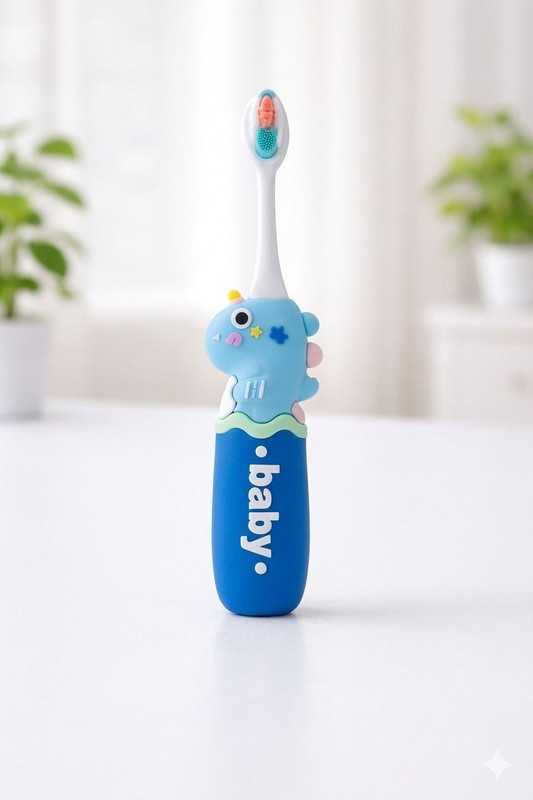 Magic Pebbles Kids Toothbrush with Soft Bristles | Cartoon Design | Safe & Gentle for Toddlers Extra Soft Toothbrush