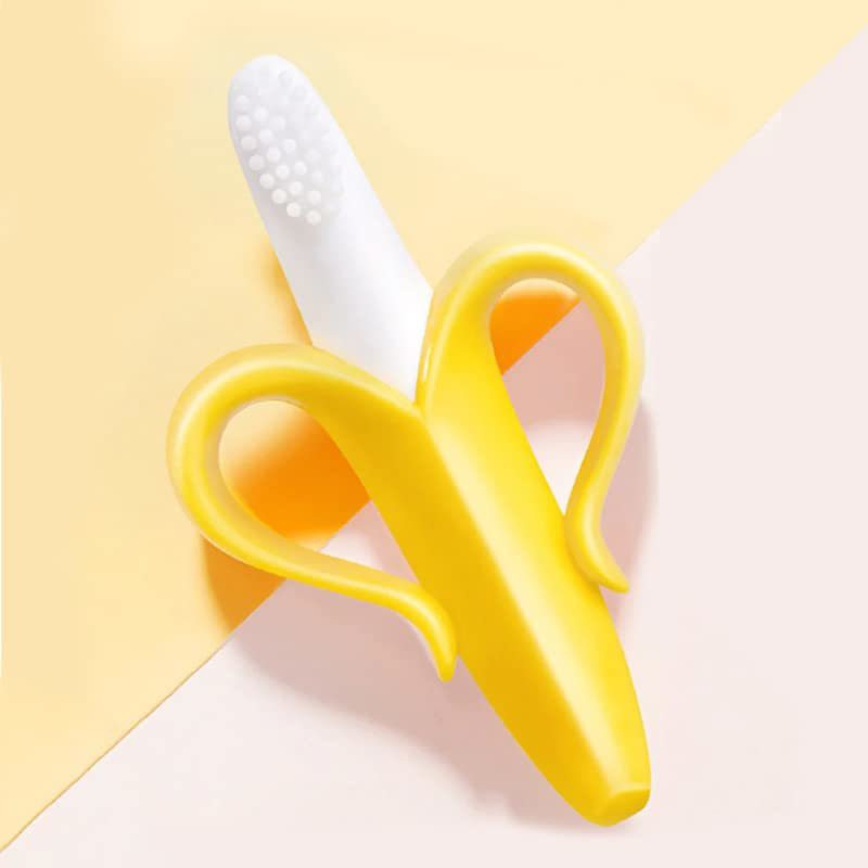 TechnoSavvy Banana toothpast brush Soft Toothbrush