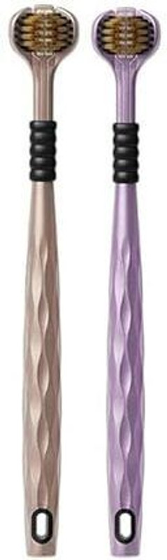 knh mart 3-sided toothbrush Soft Toothbrush