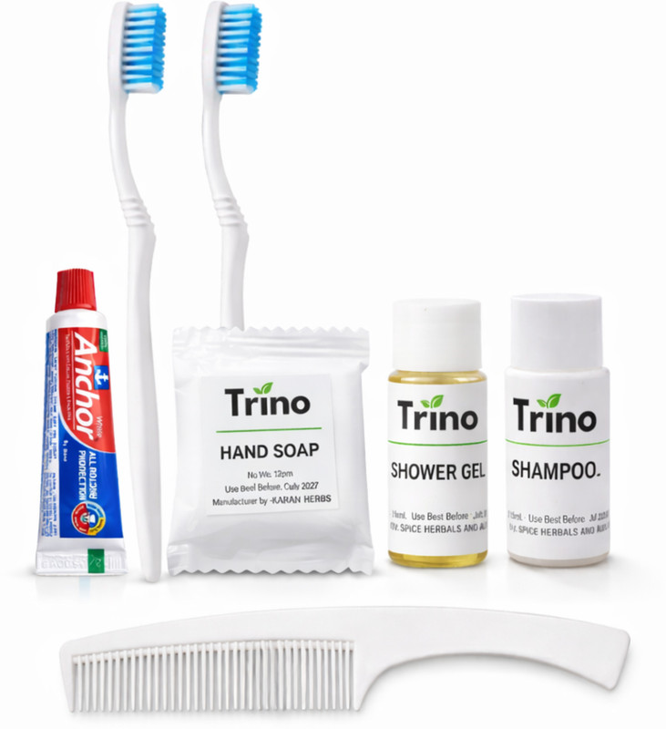 Trino Hotel Toiletries & Dental Kit for Hotel Rooms, Hotel Amenities for Guests Ultra Soft Toothbrush(Pack of 50)