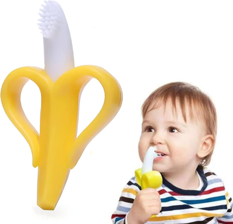 Bubblino Baby Teething & Brushing Toy – Silicone Brush for Gum Soothing and Cleaning Ultra Soft Toothbrush