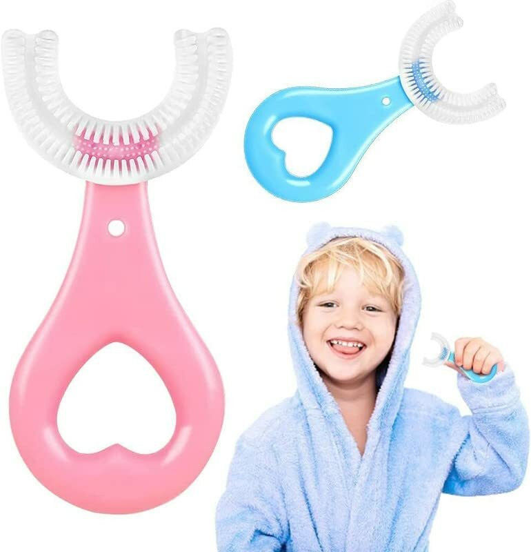 Misaki For 2-12 Years Mouth-Cleaning Silicone Brush Head Type Extra Soft Toothbrush(Pack of 2)