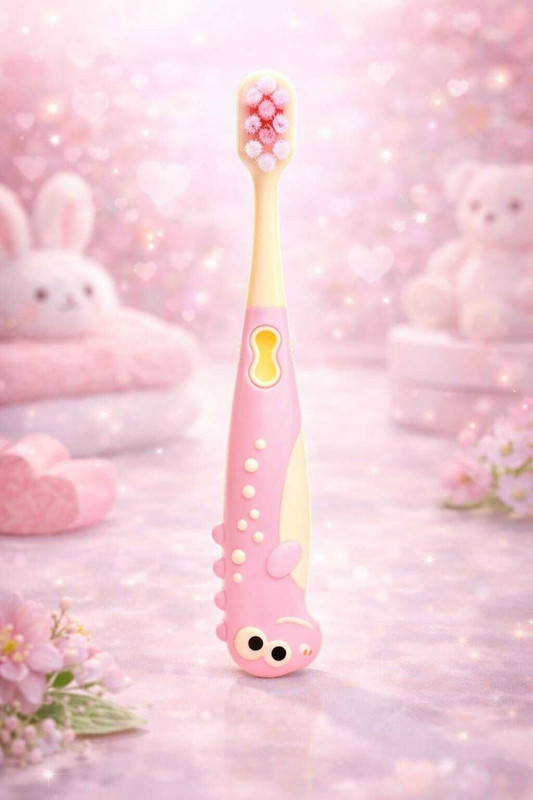 Magic Pebbles Baby Soft Silicone Toothbrush with Cute design for Baby Teeth & Gums 3Year+ Extra Soft Toothbrush