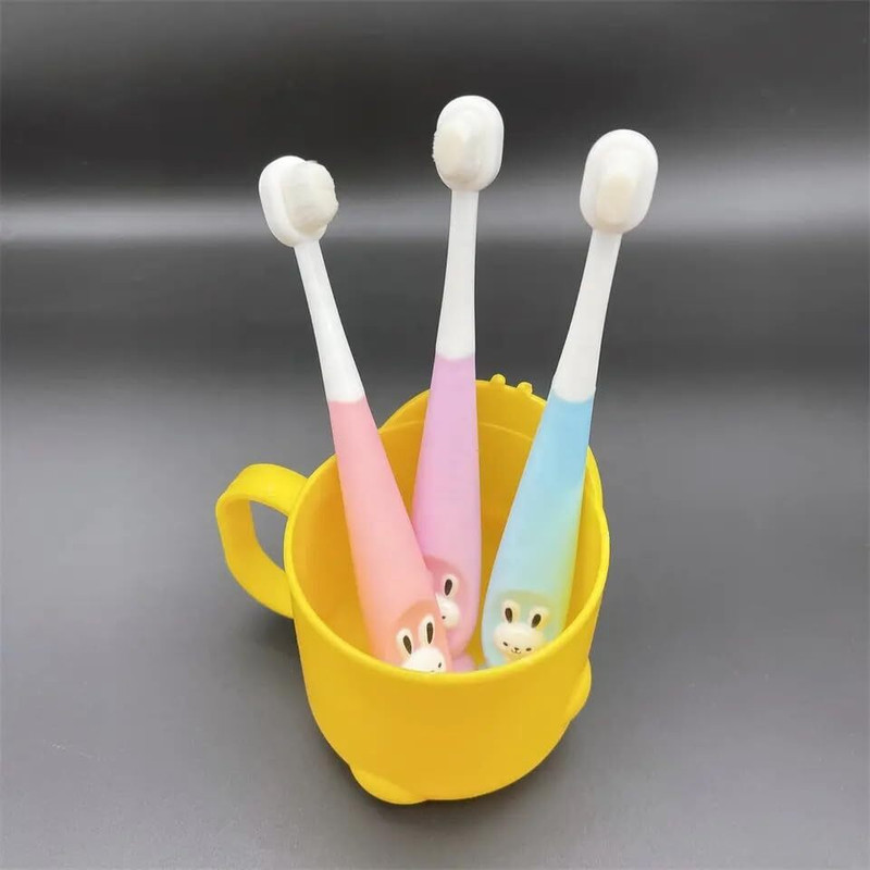 goyyoo Soft Silicone Baby Toothbrush with Bunny Design and Best for All Soft Toothbrush(Pack of 3)