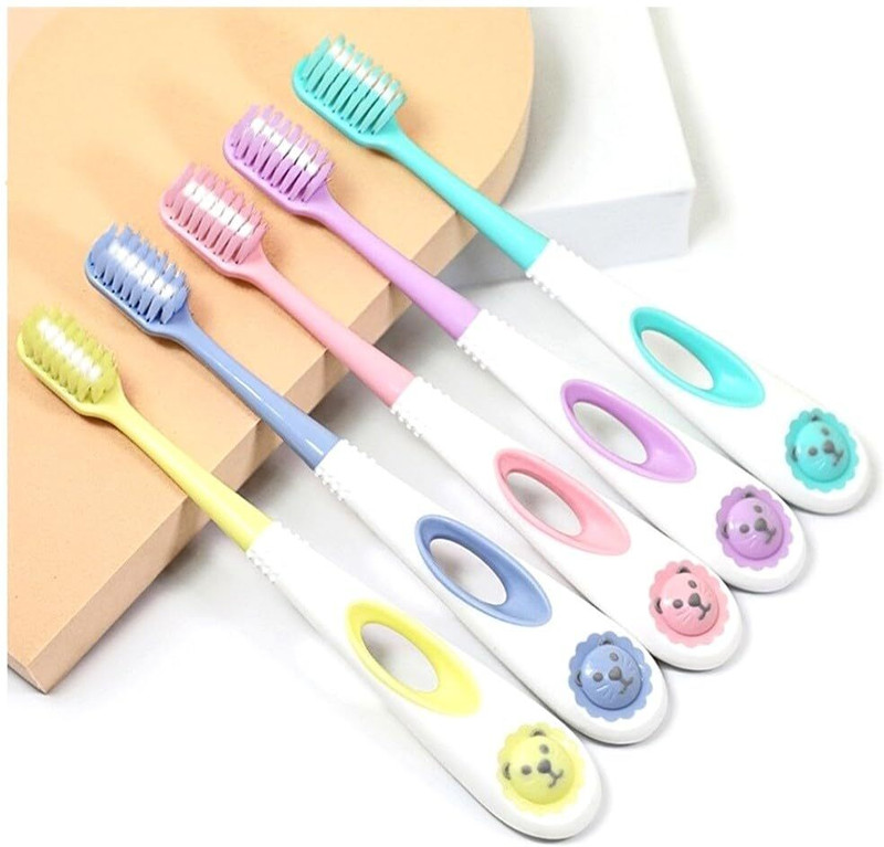 FunBlast Kids Cute Tooth Brush, Pack of 5 Pcs, PBT Soft Bristles for 3-12 Years old Child Ultra Soft Toothbrush(Pack of 5)