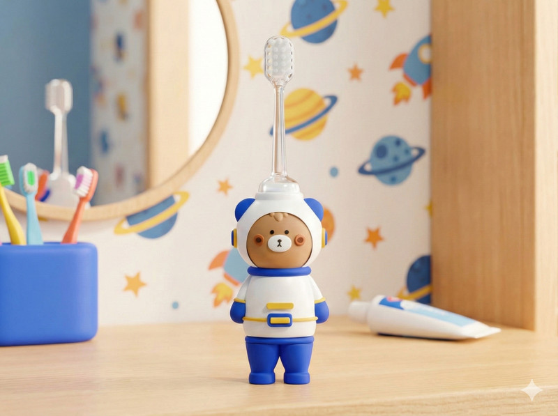 Wagwanfly Kids Toothbrush Cute Design Soft Tooth Brush, Extra Microfiber Soft Bristles Extra Soft Toothbrush