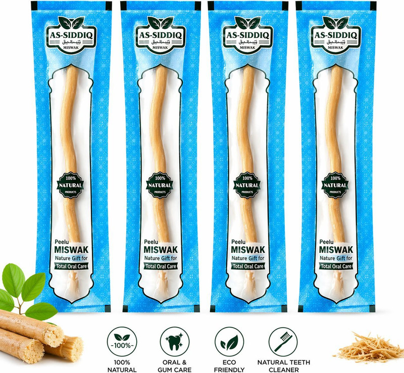 REHANA SALES HARBEL Miswak Natural Toothbrush Medium Toothbrush(Pack of 4)