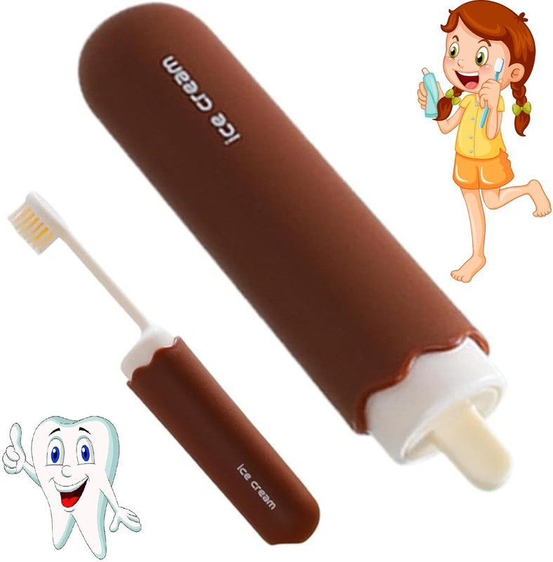 AK10ZONE Travel Folding Toothbrush| Compact Portable Toothbrush for Travel Medium Toothbrush