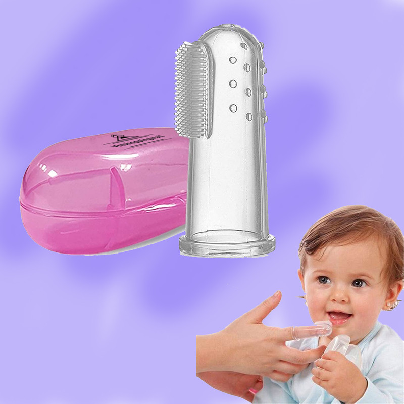 vmshoppingmall VM SHOPPING MALL Multifunctional Finger toothbrush with Soft Bristles and Case Ultra Soft Toothbrush