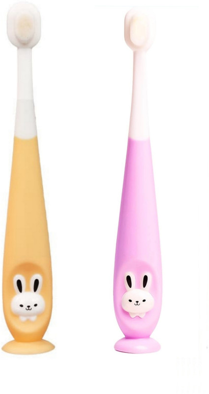 Magic Pebbles Baby Toothbrush Supersoft Bristles for Kids/Babies/Toddlers Extra 18+ Ultra Soft Toothbrush(Pack of 2)