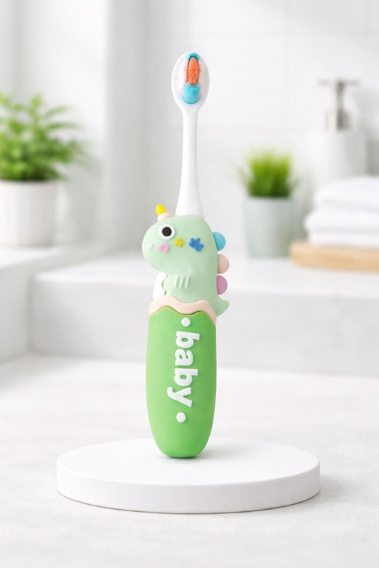 KidSy Soft Bristle Toothbrush for Kids | Cute Cartoon Handle | Gentle Gum Care Extra Soft Toothbrush