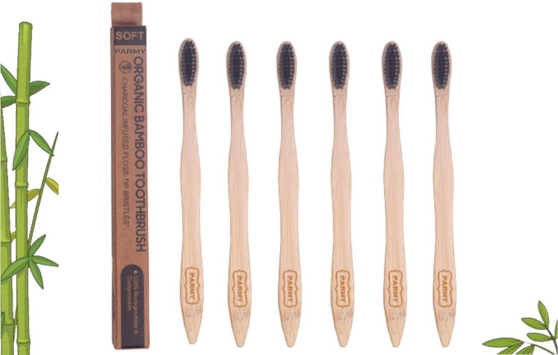 Parmy Natural Toothbrush pack of 4 Soft Toothbrush(Pack of 4)