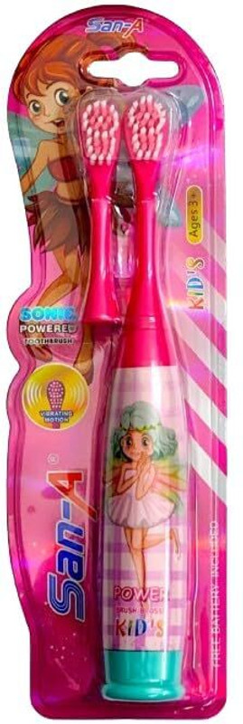 Tera13 Girls Electric Toothbrushes (1 pcs) Cartoon Electric Toothbrush Extra Soft Extra Soft Toothbrush