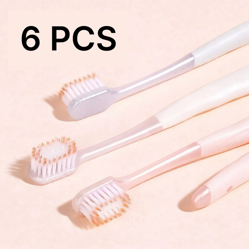 SoftBajar Travel Folding Toothbrush with Case | Compact Soft Bristle Toothbrush Extra Soft Toothbrush(Pack of 4)