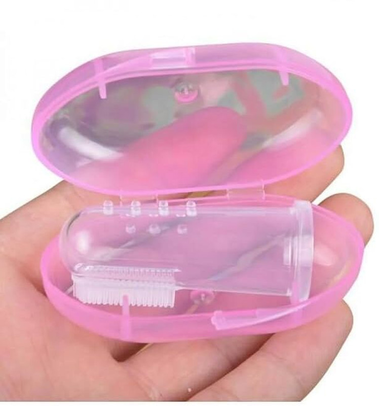 Lifekrafts Finger ToothBrush for Baby, Best for Cleaning Gums,Soft Brush for Babies Extra Soft Toothbrush