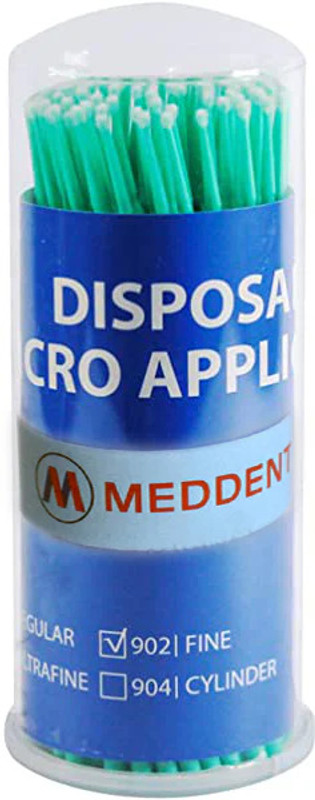 MEDDENT Disposable Applicator Tips Pack of 100 Tips Soft Toothbrush