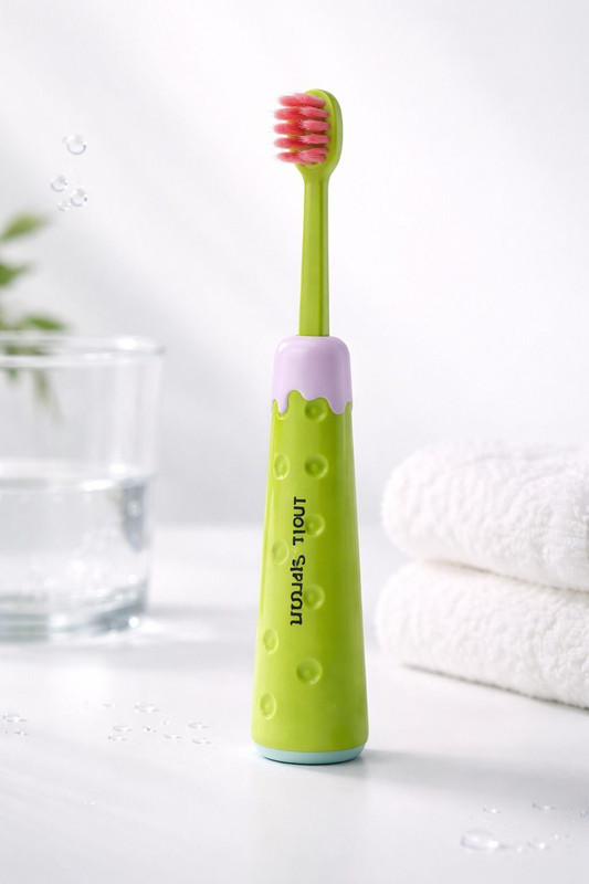 AK10ZONE Kids Toothbrush Cute Tooth Brush, Medium Toothbrush