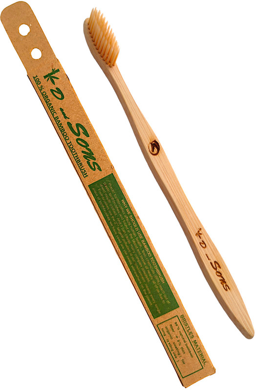 kd and sons 100% organic bamboo toothbrush with soft natural bambooo brestles for a healthier gum (biodegradable & BPA free) Ultra Soft Toothbrush