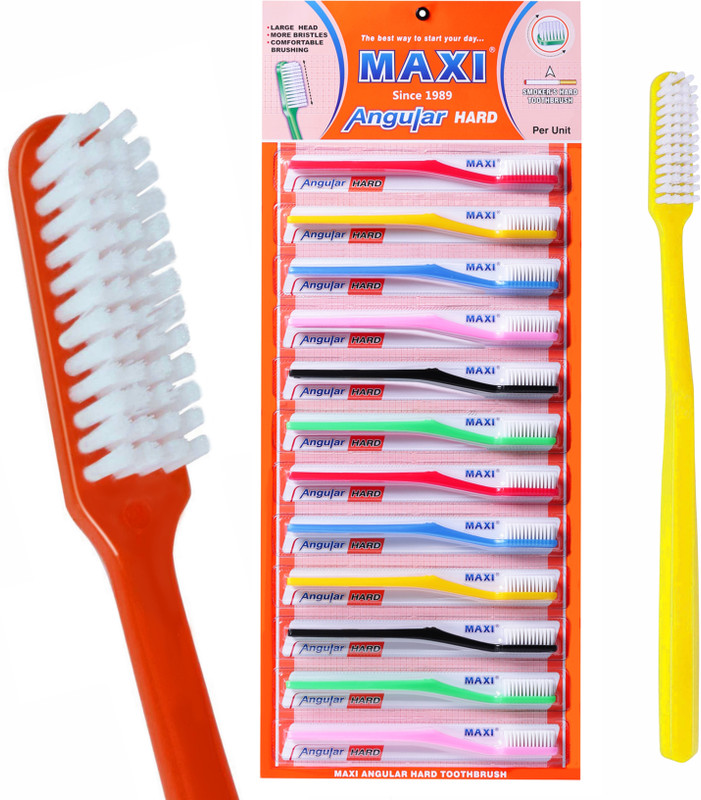 Maxi Angular BUY 8 GET 4 FREE Hard Toothbrush(Pack of 12)