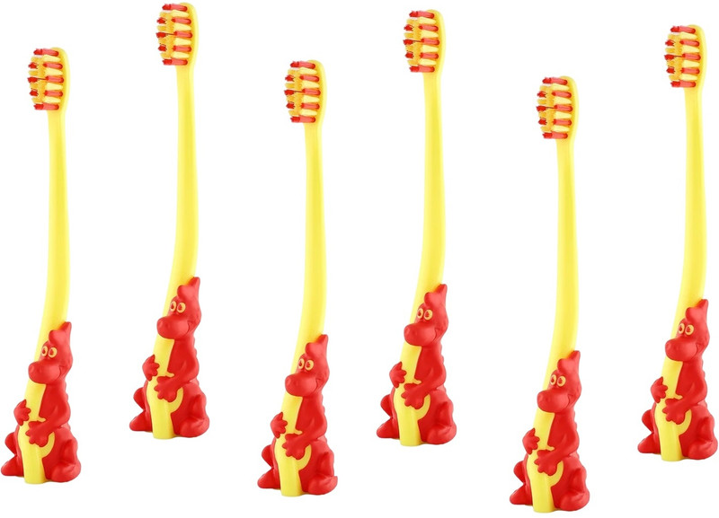 ICPA Kids Dyny Toothbrush Multicolour Ultra Soft Toothbrush(Pack of 6)