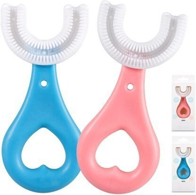 SHISHI SHISHIToothbrush 360 Degree U-shaped For 2-6 Years Mouth-Cleaning Extra Soft Toothbrush