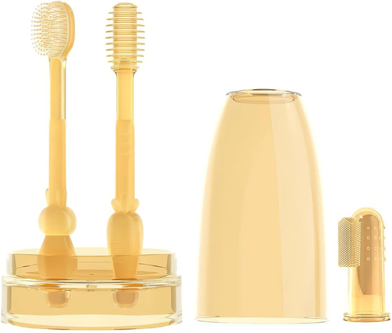 LIOTIZ BABY SILICA TOOTHBRUSH WITH STORAGE BOX Soft Toothbrush