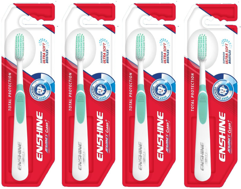 DOOMSDAY Advance Clean+ Superior Bristles Ultra Soft Toothbrush Soft Toothbrush(Pack of 4)