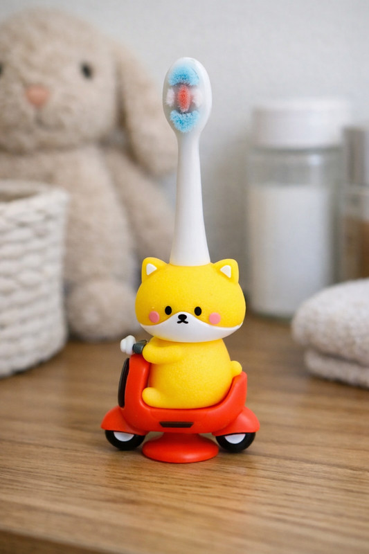 THE LITTLE BUNNY HOP IN STYLE Kids Cartoon Character Toothbrush – Soft Bristle Kids Toothbrush Extra Soft Toothbrush