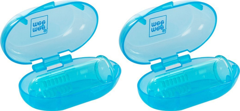 MeeMee Unique Finger Brush, Blue (Pack of 2) Soft Toothbrush(Pack of 2)