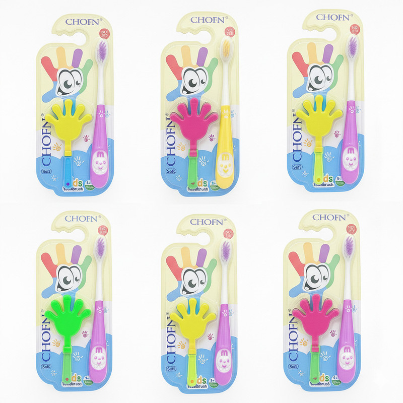 AEREX Baby Cute Soft Bristles Toothbrush with Hand Toy | Kids Soft Toothbrush